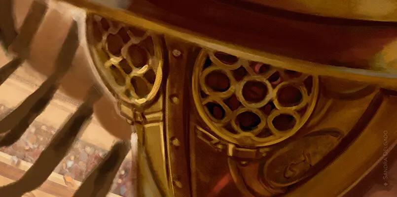 Gladiadores. Valor ante la muerte, detalle 2