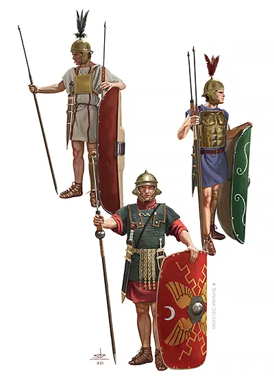 Evolución de la panoplia romana durante la conquista de Hispania